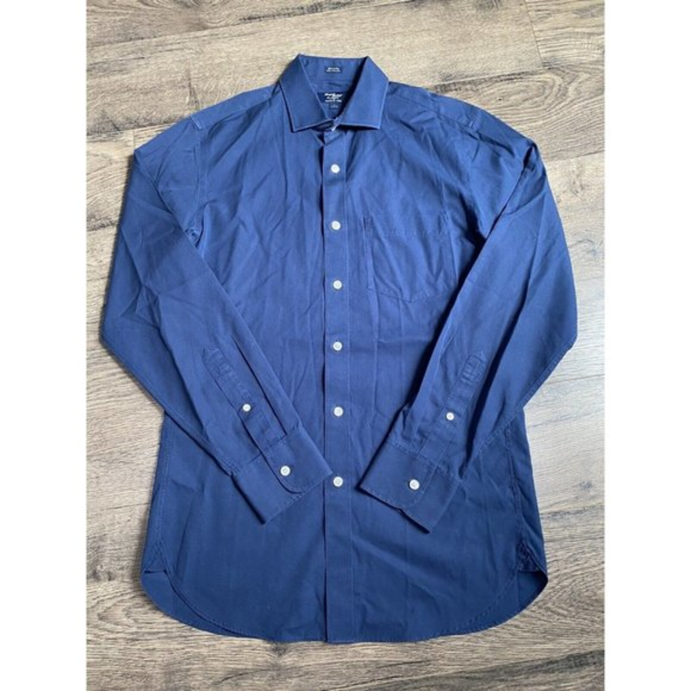 EUC Mens Thompson Shirtings By J Crew Wrinkle Free 80s 2 Ply Button Up Size S 14